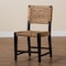 Baxton Studio Alise Modern Bohemian Dark Brown Mahogany Wood and Banana Fiber Dining Chair 228-13102-ZORO - alternate 10